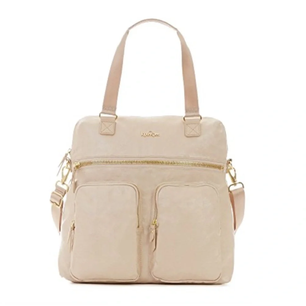 Kipling Camryn Laptop Bag Tote in Sandy Teak